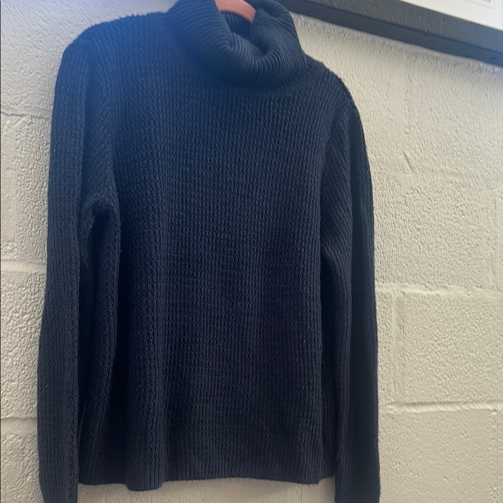 Navy Blue Turtleneck Sweater